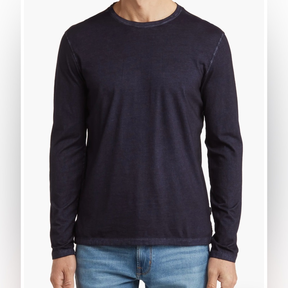 John Varvatos Navy Long Sleeve Tee